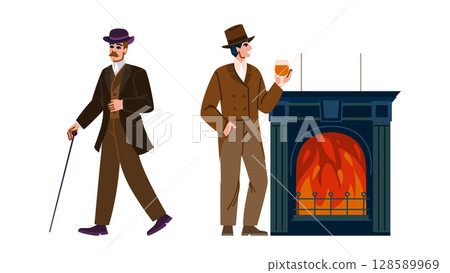 society victorian gentleman vector society victorian gentleman vector 128589969