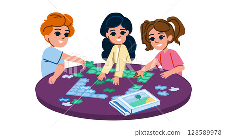 sudoku solving puzzles hobby kid vector 128589978