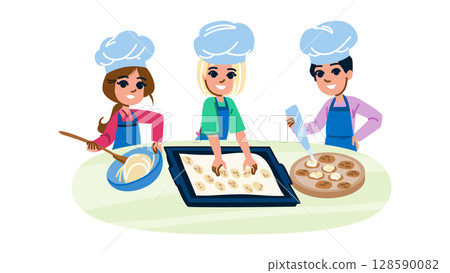 bread cooking baking hobby kid vector bread cooking baking hobby kid vector 128590082