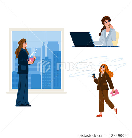 leader business woman dreamer vector 128590091
