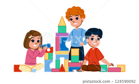 rug building blocks hobby kid vector rug building blocks hobby kid vector 128590092
