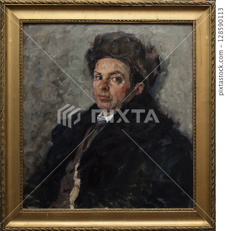 oil painting, portrait, handmade drawing 128590113