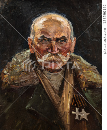 oil painting, portrait, handmade drawing oil painting, portrait, handmade drawing 128590122