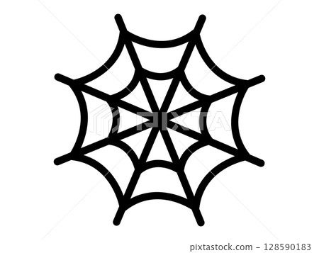 Spider web icon monotone Spider web icon monotone 128590183