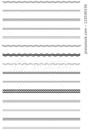 Wavy line material set 128590336