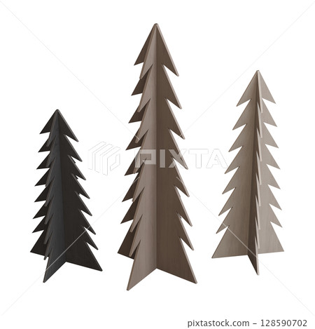 Christmas decorations, New Year's decor, isolate on a transparent background, 3D illustration, cg render Christmas decorations, New Year's decor, isolate on a transparent background, 3D illustration, cg render 128590702