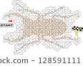 Stag beetle's worm-eating maze 1 128591111