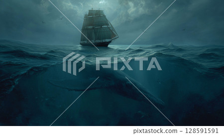 黑暗的海景 128591591