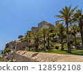 Peniscola Castle with Palm Trees 128592108