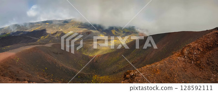 Volcanic Craters of Mount Etna 128592111