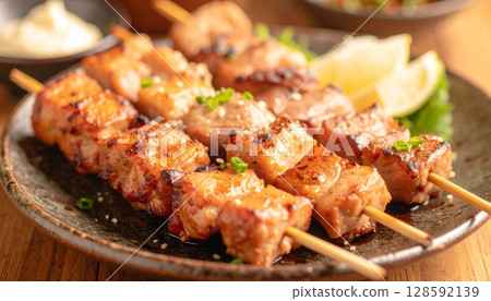 Charcoal grilled salted chicken 2 128592139