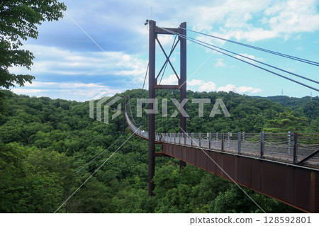 Blue sky and bridge 128592801