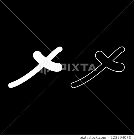 Rufiyaa Maldivian currency symbol MVR money sign set icon white color vector illustration image solid fill outline contour line thin flat style Rufiyaa Maldivian currency symbol MVR money sign set icon white color vector illustration image solid fill outline contour line thin flat style 128594078