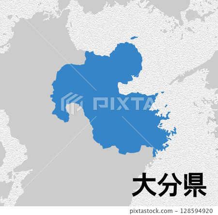 Map of Japan Oita Prefecture Map of Japan Oita Prefecture 128594920