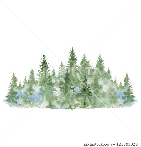 Whimsical Russian Fairy Tale Forest Watercolor Illustration Enchanted Woodland for Kids, Decorative Art, Greeting Cards, Invitations, Scrapbooking Whimsical Russian Fairy Tale Forest Watercolor Illustration Enchanted Woodland for Kids, Decorative Art, Greeting Cards, Invitations, Scrapbooking 128595328