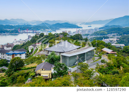 Onomichi cityscape and the Seto Inland Sea Onomichi cityscape and the Seto Inland Sea 128597290
