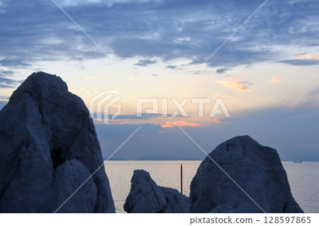 和歌山縣白堊懸崖的白崎海洋公園 128597865