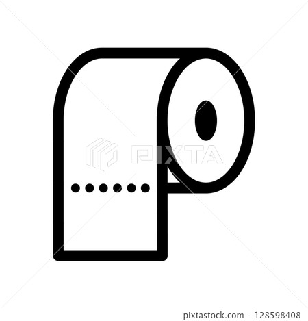 衛生紙圖示（虛線） 128598408