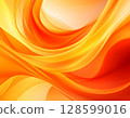 橙色曲線背景 128599016