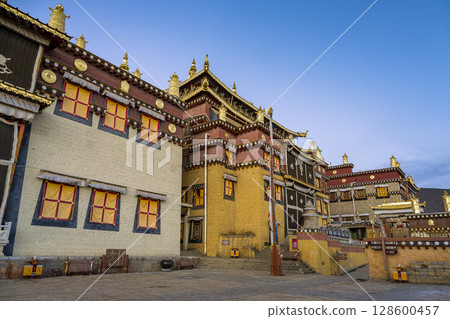 Songzanlin Temple at dusk in Shangri-La, China 128600457