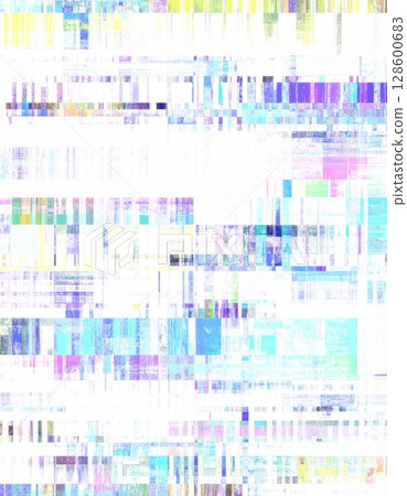 Abstract Colorful Digital Glitch Art Background 128600683