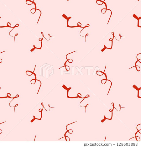 Watermelon curly twigs on pink background summer botanical elements for packaging greeting cards patterns and branding 128603888