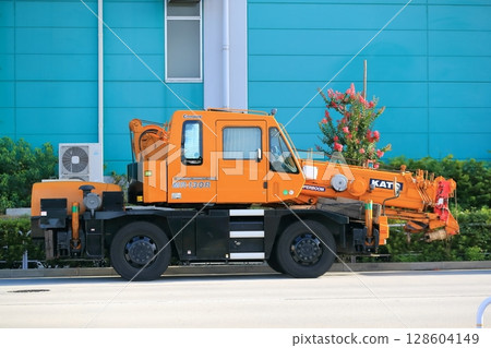 Rough terrain crane image Rough terrain crane image 128604149
