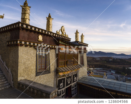 Songzanlin Temple at dusk in Shangri-La, China 128604566