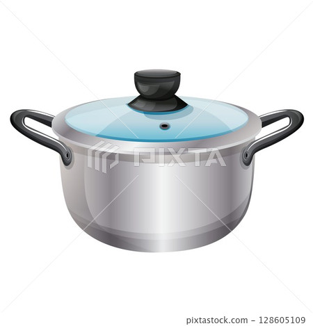 cookware pot kitchen utensil realistic style cookware pot kitchen utensil realistic style 128605109