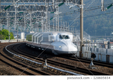 At Tokuyama Station on the Sanyo Shinkansen 128605654