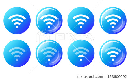 無線網路向量圖標 128606092