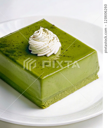 Bittersweet Matcha Bavarian Cream 128606260