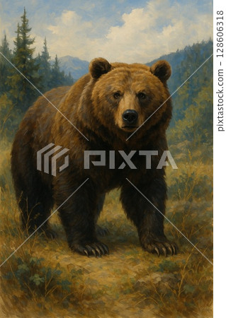森林裡的熊 森林裡的熊 128606318