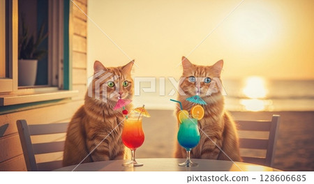 Cat's Vacation 128606685