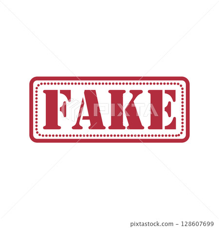 Red Fraud Label Icon Hoax Sign Symbol Template Red Fraud Label Icon Hoax Sign Symbol Template 128607699