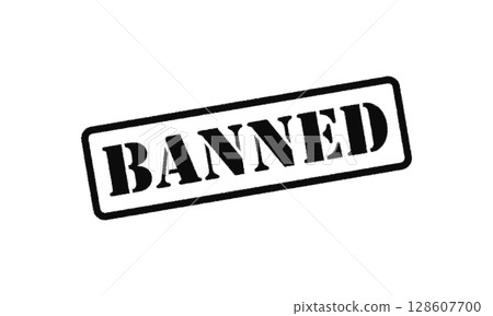 Banned Stamp Icon Banned Stamp Icon 128607700