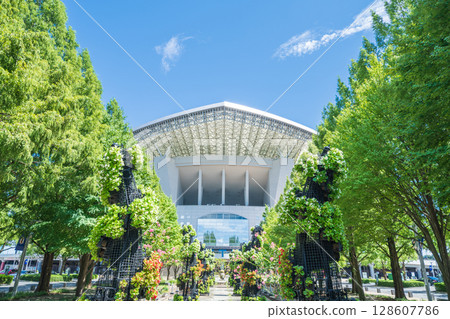 "Saitama Prefecture" Saitama Stadium 2002 and park summer scenery "Saitama Prefecture" Saitama Stadium 2002 and park summer scenery 128607786