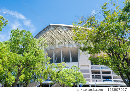 『埼玉縣』埼玉體育場2002年和公園的夏季風景 『埼玉縣』埼玉體育場2002年和公園的夏季風景 128607917