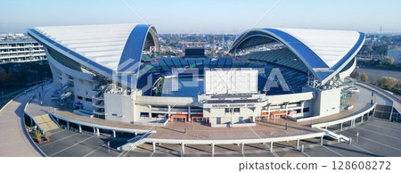 埼玉縣 2002 年埼玉體育場鳥瞰圖 埼玉縣 2002 年埼玉體育場鳥瞰圖 128608272