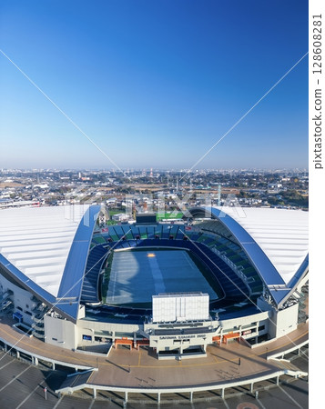 Aerial view of Saitama Stadium 2002 in Saitama Prefecture Aerial view of Saitama Stadium 2002 in Saitama Prefecture 128608281