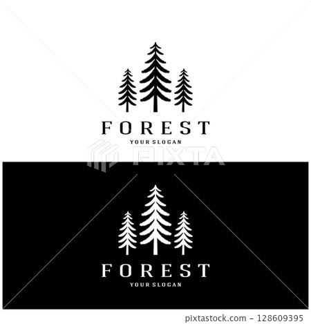 simple pine or fir tree logo,evergreen.for pine forest,adventurers,camping,nature,badges and business.vector simple pine or fir tree logo,evergreen.for pine forest,adventurers,camping,nature,badges and business.vector 128609395