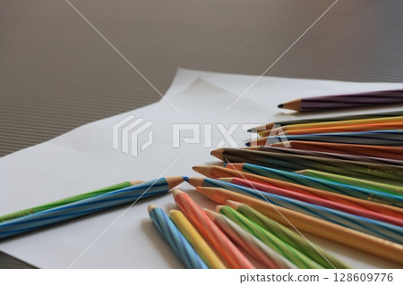 Colorful colored pencil 128609776