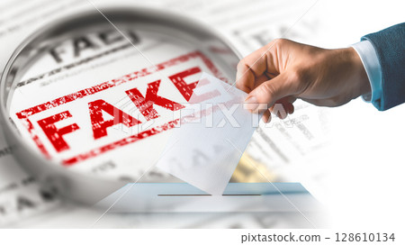 Iconic image of election disinformation 128610134