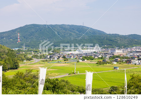 Sekigahara battlefield, view from Mitsunari Ishida's camp 128610249