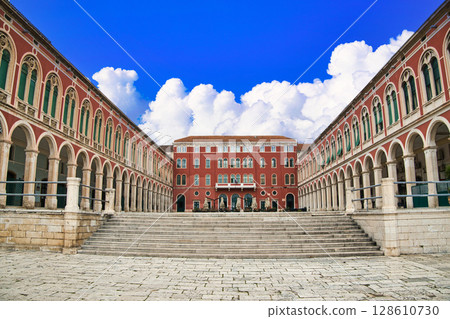 View of the Republic Square area in Split View of the Republic Square area in Split 128610730
