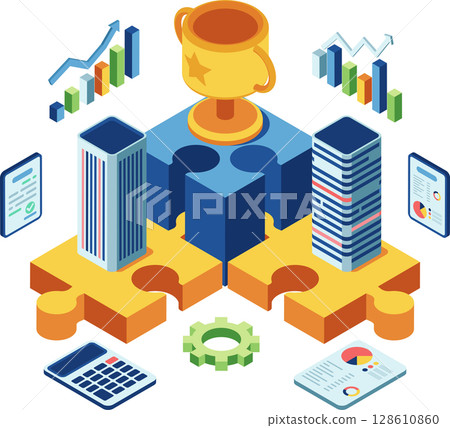 Isometric Competitive Advantage in Business Mergers with Connected Jigsaw Isometric Competitive Advantage in Business Mergers with Connected Jigsaw 128610860