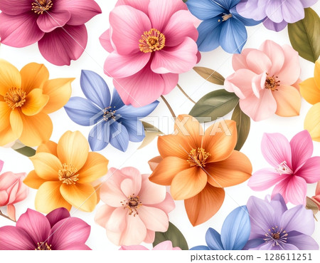 豐富多彩的植物壁紙背景 128611251