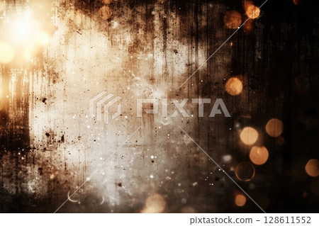 A blurry, grainy, and dark image with a lot of light and dark spots A blurry, grainy, and dark image with a lot of light and dark spots 128611552