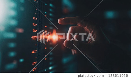 Futuristic Business Setting with Engagement Technology Futuristic Business Setting with Engagement Technology 128611936