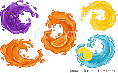 Abstract blue background with seamless water drops and floral wave patterns 128612275